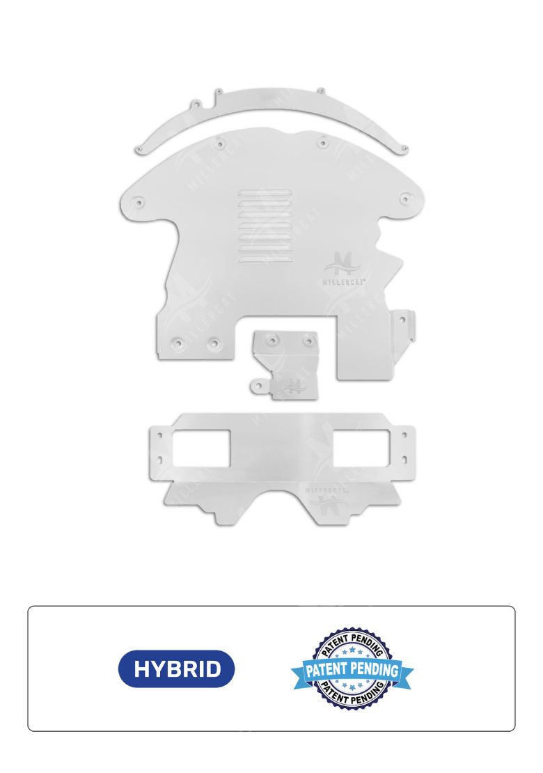 Lexus CT 200h 2011-2017 V2 Cat Shield - Aluminum / BETTER (Standard):  Tamper-Proof Screws