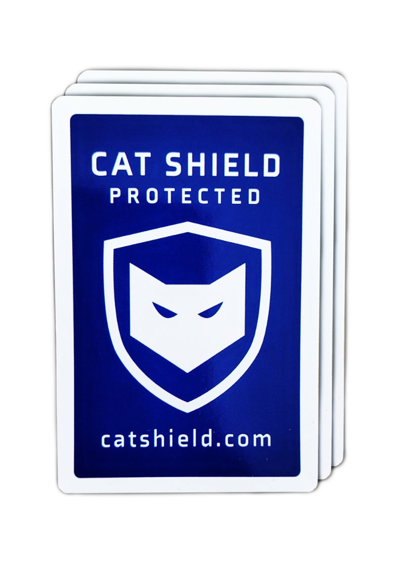 Cat Shield Protected Sticker